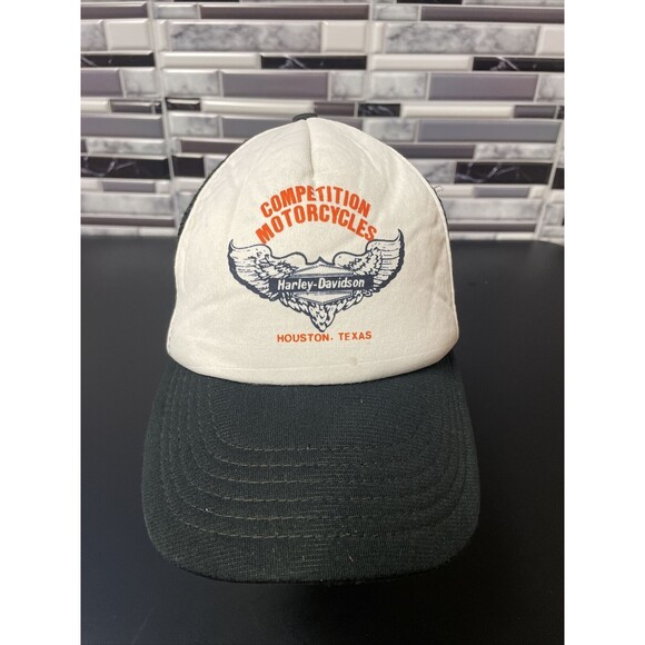 Vintage Trucker Hat - Harley Davidson Competition Motorcycles - Snapback - Picture 3 of 12